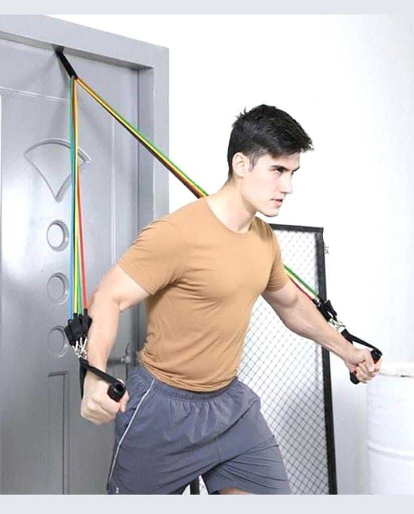 11pcs Resistance Band Set – Professional Gym Workout Tubes with Handles